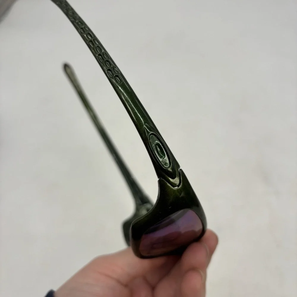 Oakley Fives 1.0 Algae Green with Gold Iridium Lenses and Gold Icons Polarized